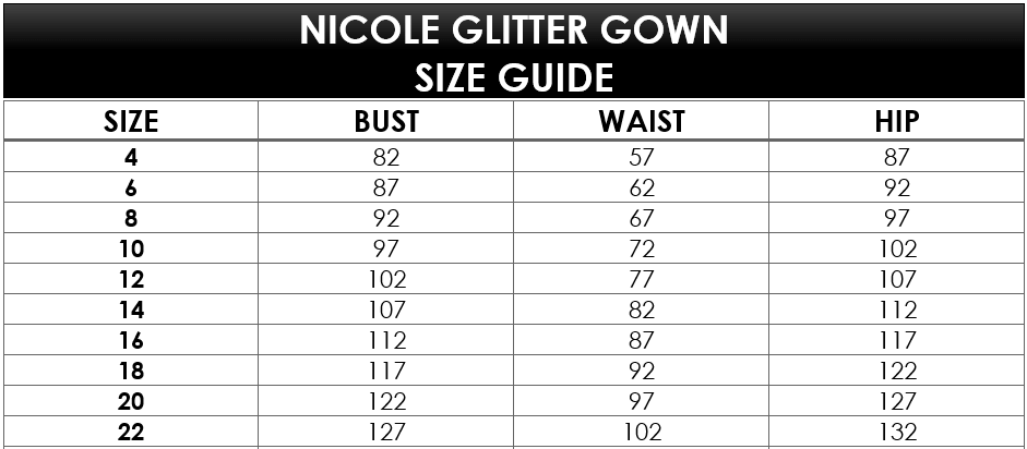 NICOLE GLITTER GOWN - Gossip Gowns