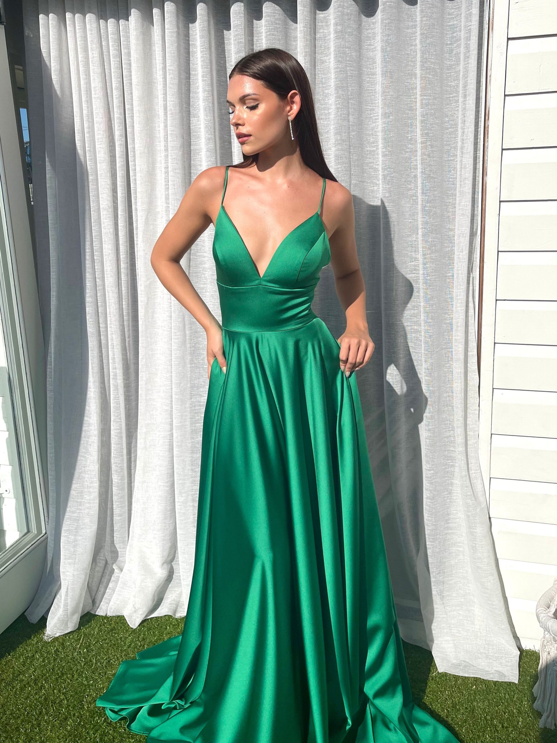 V|neck Ball Gown Prom Dress Blush 5882 | Promheadquarters.com
