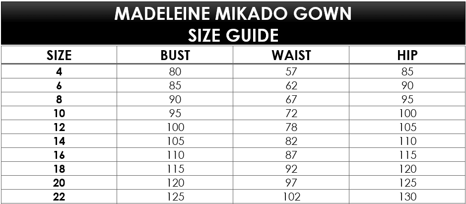 MADELEINE MIKADO GOWN - Gossip Gowns