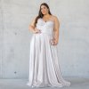 tube type, backless, with pocket, sexy, glitter, formal gown