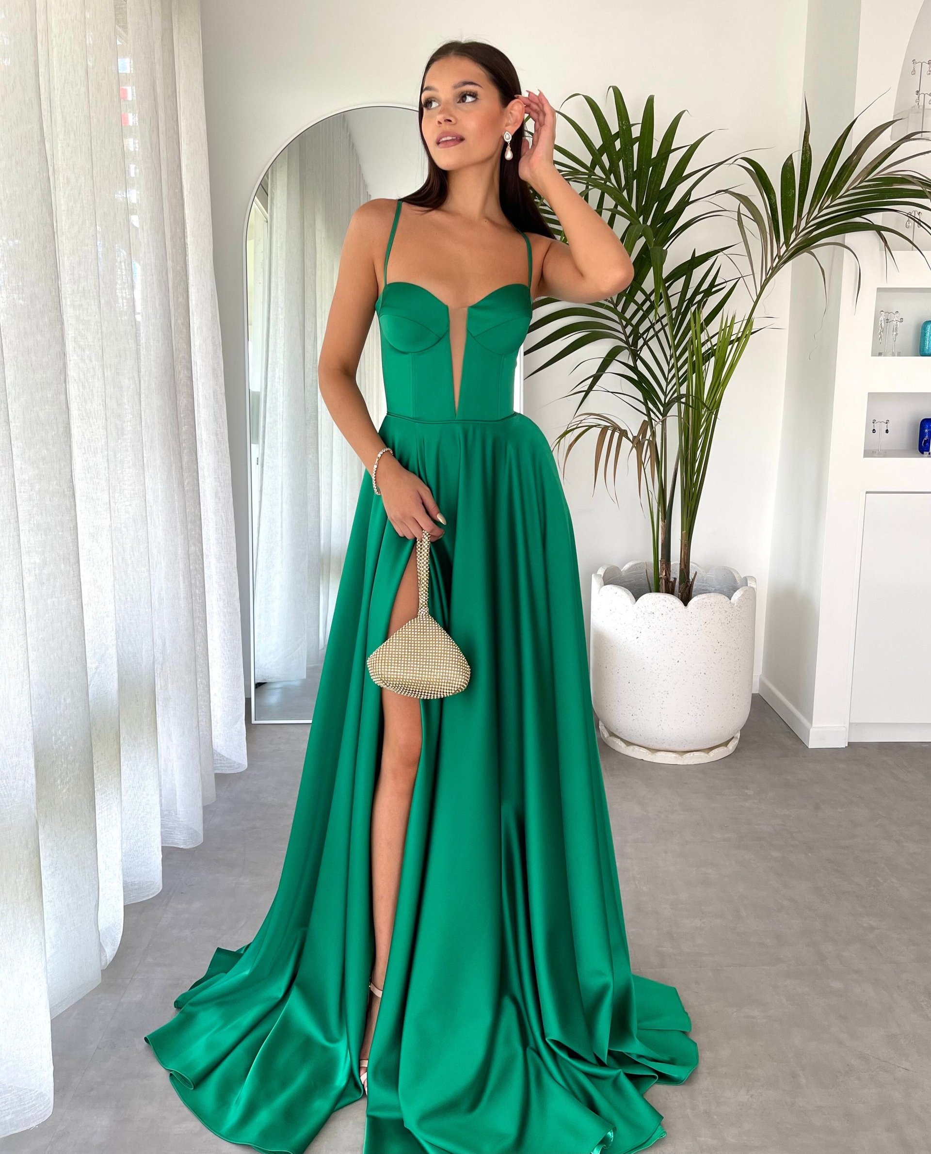 Buy Emerald Green Ball Gown Online In India - Etsy India