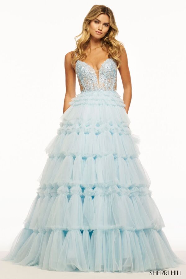 Sherri Hill 56102 Light Blue 53190