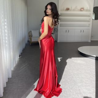 RUBY RED SEXY SATIN