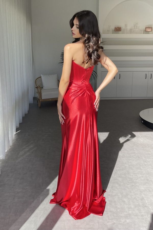 RUBY RED SEXY SATIN