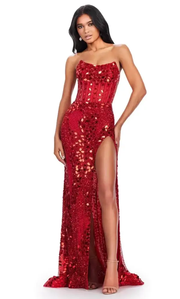 MATAR GOWN RED