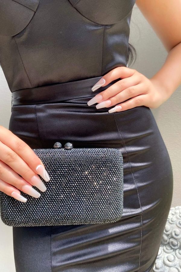 Red Rhinestone Clutch