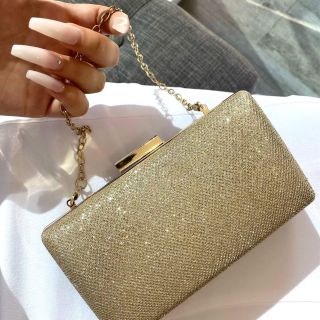glitter clutch