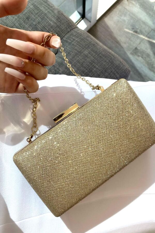 glitter clutch