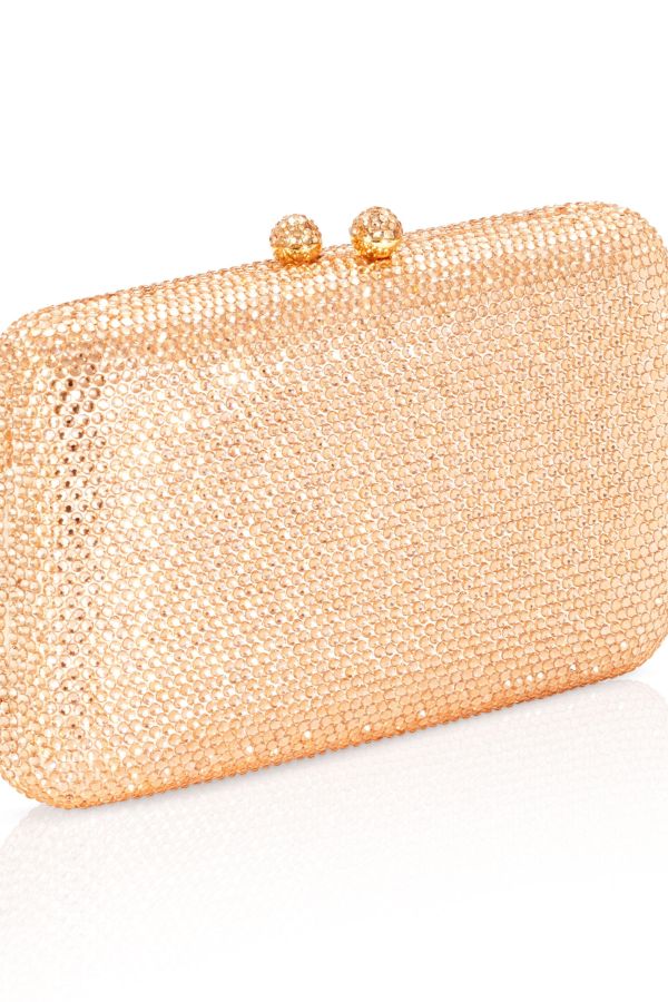 Rhinestone Clutch Champagne