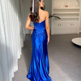 Ruby gown in cobalt blue