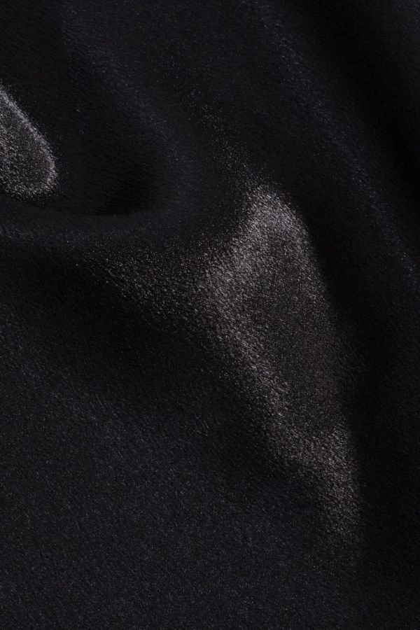 Black Satin Back Crepe