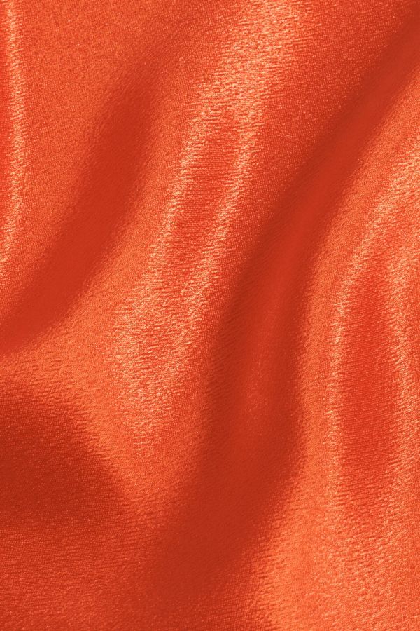 Orange Satin Back Crepe