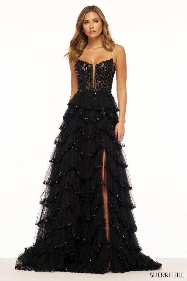 Sherri Hill 56193 Black|Sherri-Hill-56193-blush|Sherri-Hill-56193-blush|Sherri-Hill-56193-blush