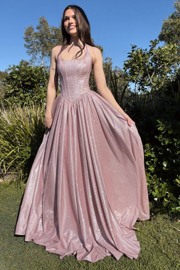 Cassandra Blush Glitter