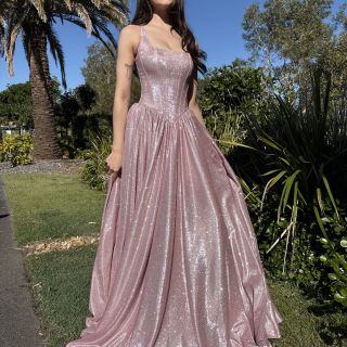 Cassandra Blush Glitter