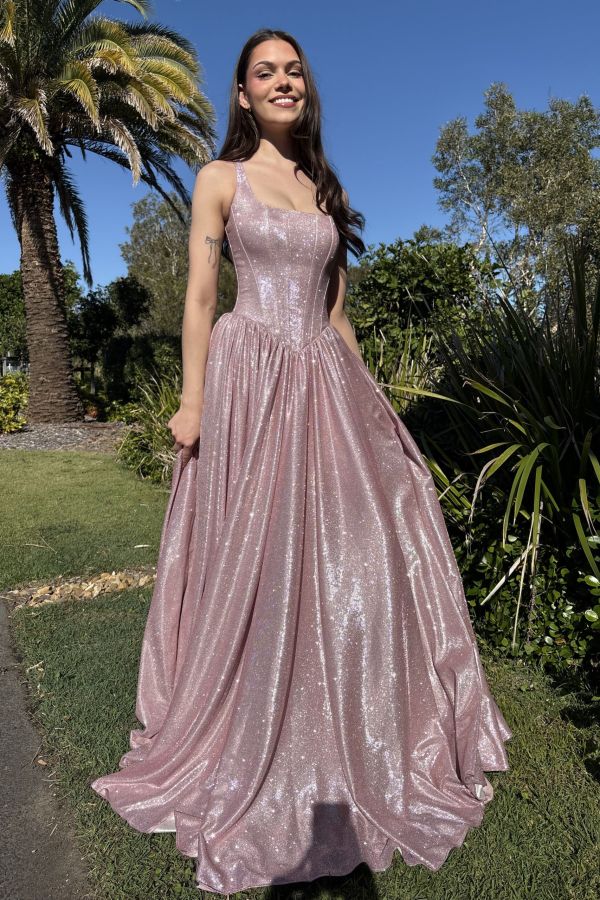 Cassandra Blush Glitter