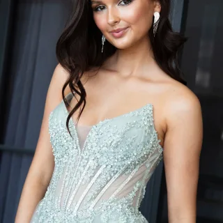 Demi Gown Sage