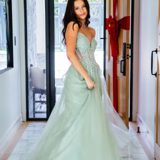 Demi Gown Sage2