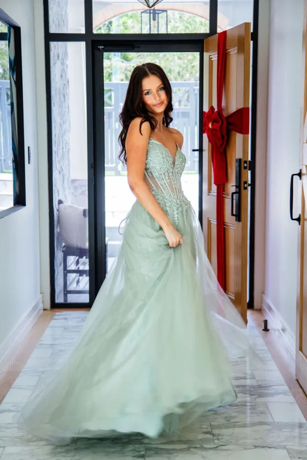 Demi Gown Sage2
