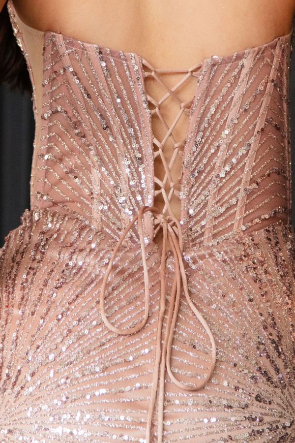 Felicity Gown Mocha:gold
