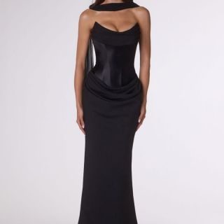 Layla Gown formal dress in Black by Gossip Gowns Australia