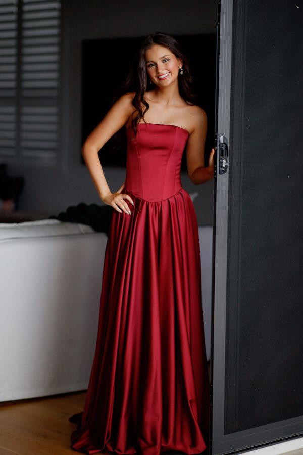 Isabelle Gown by Gossip Gowns featuring a luxury formal silhouette for school formals