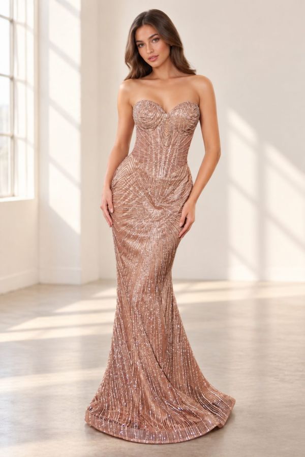 Sienna Gown Mocha Gold