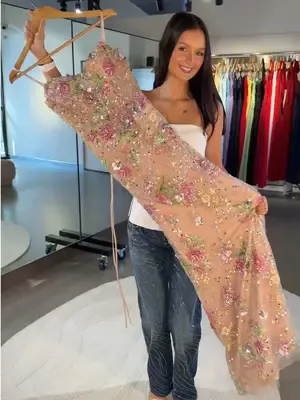 The dress everyone is OBSESSED with! Our Juliette Gown is almost sold out, so head to our website before it’s too late! 😇 #formal #formaldress #prom #dress
